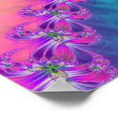 Kleurrijke Fractal Artwork Poster (Hoek)