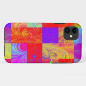 Kleurrijke Fractal Iphone Case (Achterkant (horizontaal))