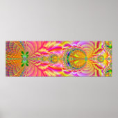 kleurrijke fractal poster (Voorkant)