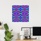 kleurrijke fractal poster (Thuiskantoor)