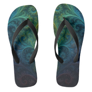 Kleurrijke Fractal Teenslippers