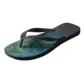 Kleurrijke Fractal Teenslippers (Schuin)