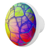 Kleurrijke Fractale Deur Konob Kasttrekker Keramische Knop (Rechts)