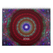 Kleurrijke fractale kunst - kalender (Hoes)