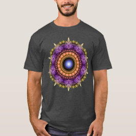 Kleurrijke fractale mandala t-shirt