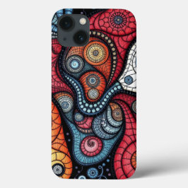 Kleurrijke fractale spiraalkunst Case-Mate iPhone case