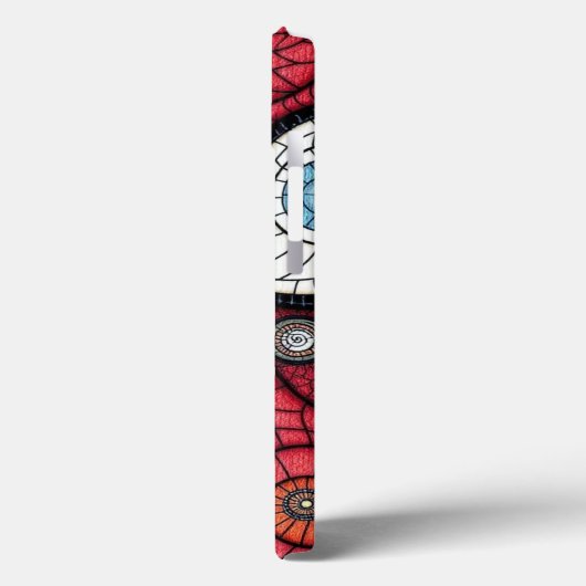 Kleurrijke fractale spiraalkunst Case-Mate iPhone case (Achterkant / Links)