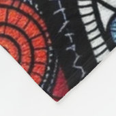 Kleurrijke fractale spiraalkunst fleece deken (Hoek)