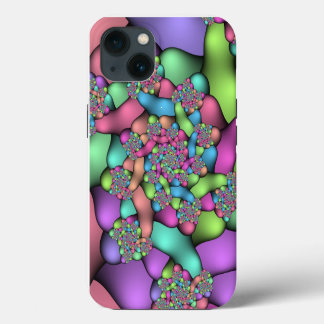 Kleurrijke Fractals  iPhone 13 Hoesje