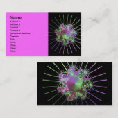 kleurrijke fractals visitekaartje (Voorkant / Achterkant)