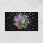 kleurrijke fractals visitekaartje (Achterkant)
