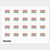 Kleurrijke Fragiele Verzorgde Stickers (Vel)