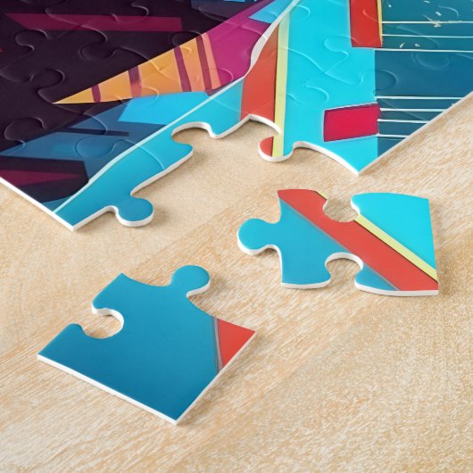 Kleurrijke Franse Bulldog Art Legpuzzel (Zijkant)