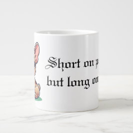 Kleurrijke Franse Bulldog Quote Graphic Grote Koffiekop
