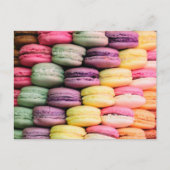 Kleurrijke Franse Macaron Cookies Briefkaart (Voorkant)