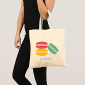 Kleurrijke Franse macaron taarten Tote Bag (Voorkant (product))