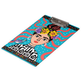 Kleurrijke Frida Geïnspireerde Klembord - Boho Mex