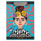 Kleurrijke Frida Geïnspireerde Klembord - Boho Mex (Voorkant)