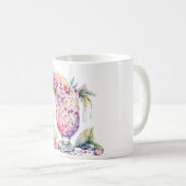 Kleurrijke Fruit Cocktail Design: Vrolijk Kerstfee Koffiemok (Voorkant rechts)