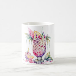 Kleurrijke Fruit Cocktail Design: Vrolijk Kerstfee Koffiemok