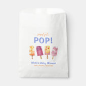 Kleurrijke Fruit Ice Cream Popcicle Baby shower Bedankzakje (Voorkant)