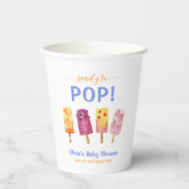 Kleurrijke Fruit Ice Cream Popcicle Baby shower Papieren Bekers