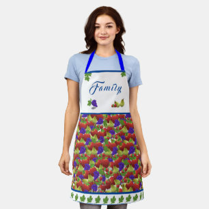 Kleurrijke fruit-thema keuken Schort