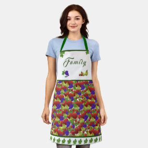 Kleurrijke fruit-thema keuken Schort