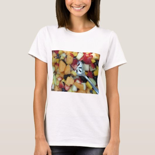 Kleurrijke fruitbeoordeling t-shirt (Voorkant)