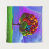 Kleurrijke fruitboom wandkleed (Voorkant (horizontaal))