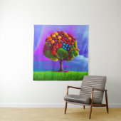 Kleurrijke fruitboom wandkleed (In situ)