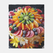 Kleurrijke fruitcake fleece deken (Voorkant)