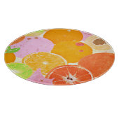 Kleurrijke fruitexplosie snijplank (Hoek)