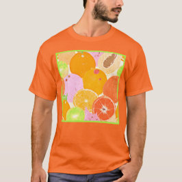 Kleurrijke fruitexplosie t-shirt