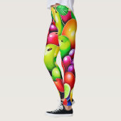 Kleurrijke Fruitmix Kunst Leggings (Links)