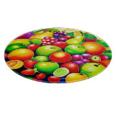 Kleurrijke Fruitmix Kunst Snijplank (Hoek)