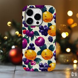 Kleurrijke fruitmix met levendige bes en citrus Case-Mate iPhone 14 pro hoesje