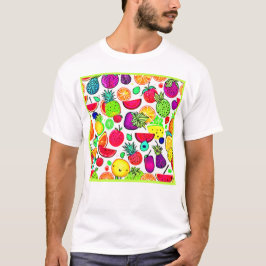Kleurrijke Fruits Orchard Artistry T-shirt