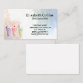 Kleurrijke fruitsmoothies visitekaartje (Voorkant / Achterkant)