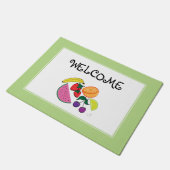 Kleurrijke fruitzomer, flauw, kool deurmat (Schuin)