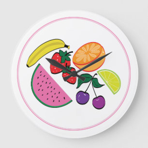 Kleurrijke fruitzomer, kool, geweer grote klok