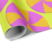 Kleurrijke Fuchsia Sinaasappel Pepermunt Swirl Ker Cadeaupapier (Rol Hoek)