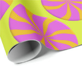 Kleurrijke Fuchsia Sinaasappel Pepermunt Twist Chr Cadeaupapier (Rol Hoek)