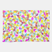 Kleurrijke Fun Blobs Abstract Kunstpatroon Theedoek (Horizontaal)