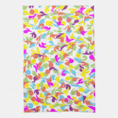 Kleurrijke Fun Blobs Abstract Kunstpatroon Theedoek (Verticaal)