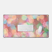 Kleurrijke Fun Bubbles Bokeh Art Desk Mat Pad (Keyboard & Muis)