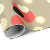 Kleurrijke Fun Christmas Pattern Gold Confetti Sti Cadeaupapier (Rol Hoek)