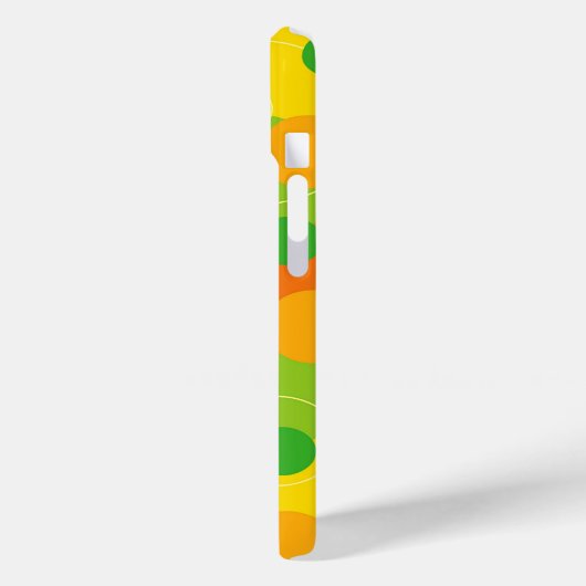 Kleurrijke Fun Circles Polka Dots Citrus Limoen Gr Case-Mate iPhone Case (Achterkant / Links)