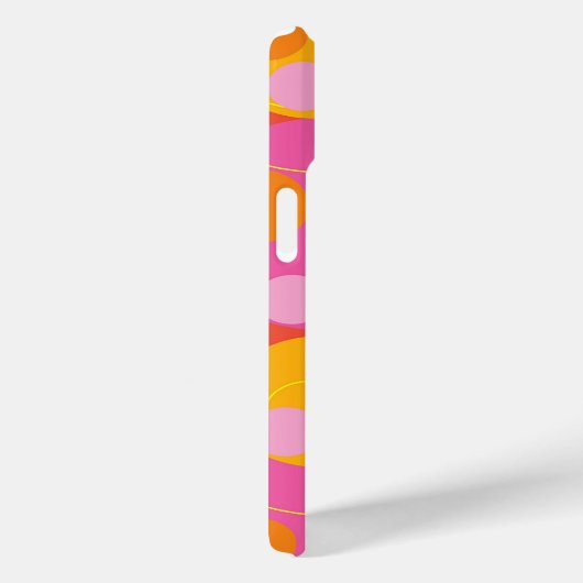 Kleurrijke Fun Circles Polka Dots Sappig Roze Mage Case-Mate iPhone Case (Achterkant / Rechts)