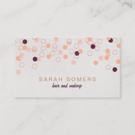 Kleurrijke Fun Confetti Event Make-up Artiest Salo Visitekaartje